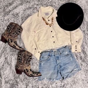 Rhinestone and Black Sequin black and Tan Corral Embroidered Cowboy Boota